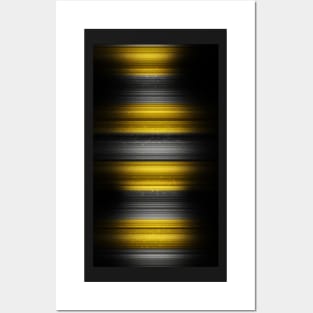 Yellow and Black Stripes Posters and Art